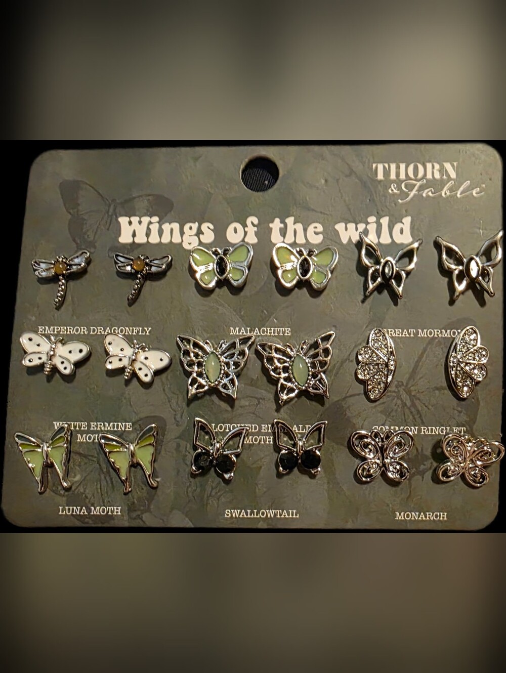"Wings of the Wild" Earring Stud Set